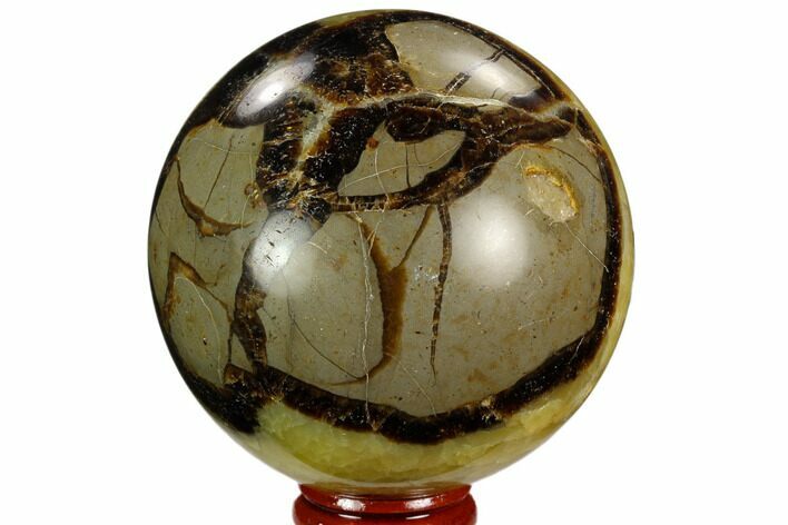 Polished Septarian Sphere - Madagascar #122917
